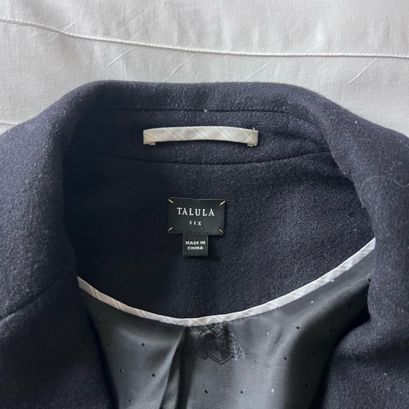 Talula navy blazer, slim fit, gold buttons. Size 6 - Picture 2 of 3